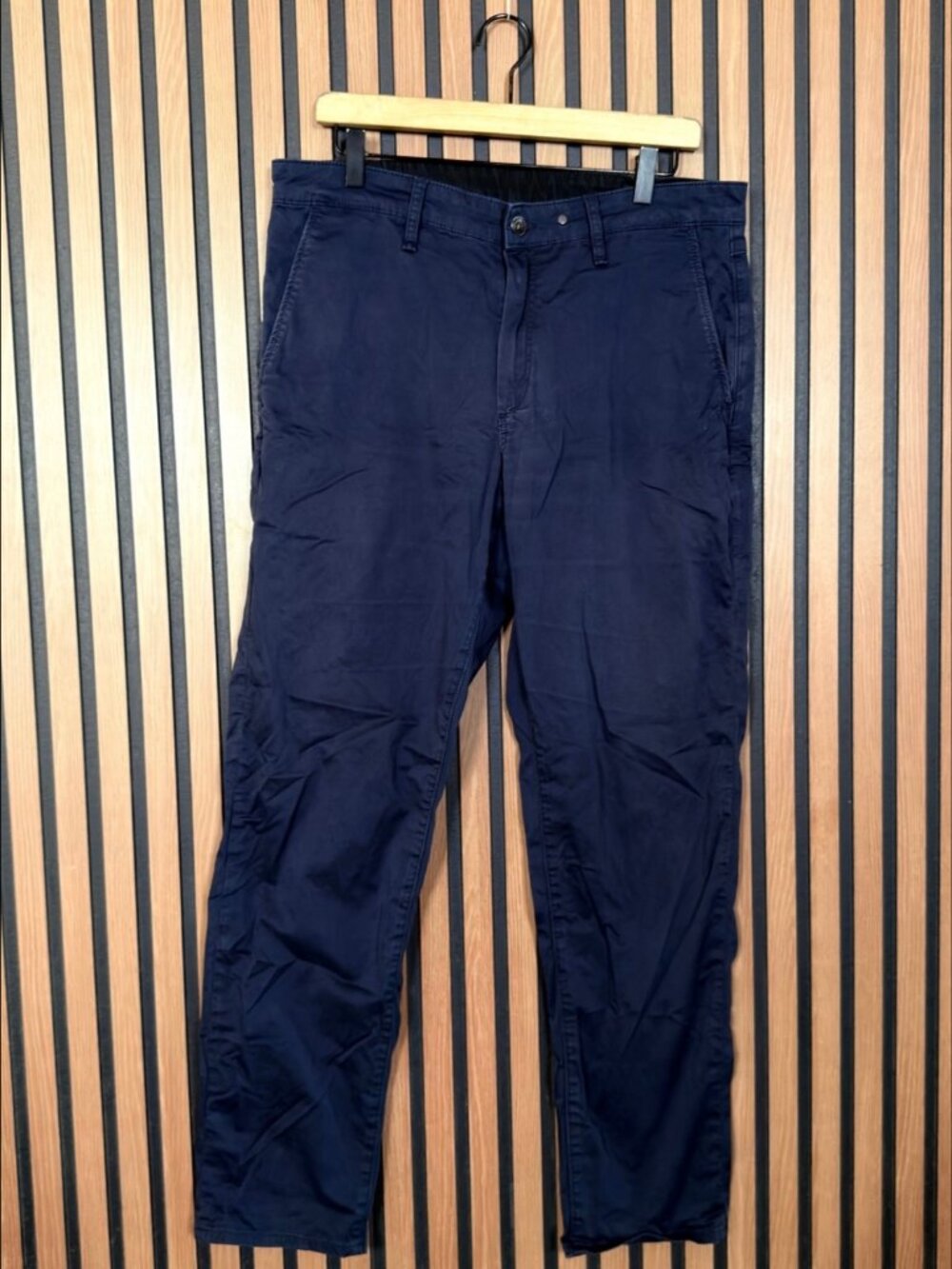Rag & Bone Jeans 34 x 30 Mens Blue Chino Flat Front Cotton Stretch